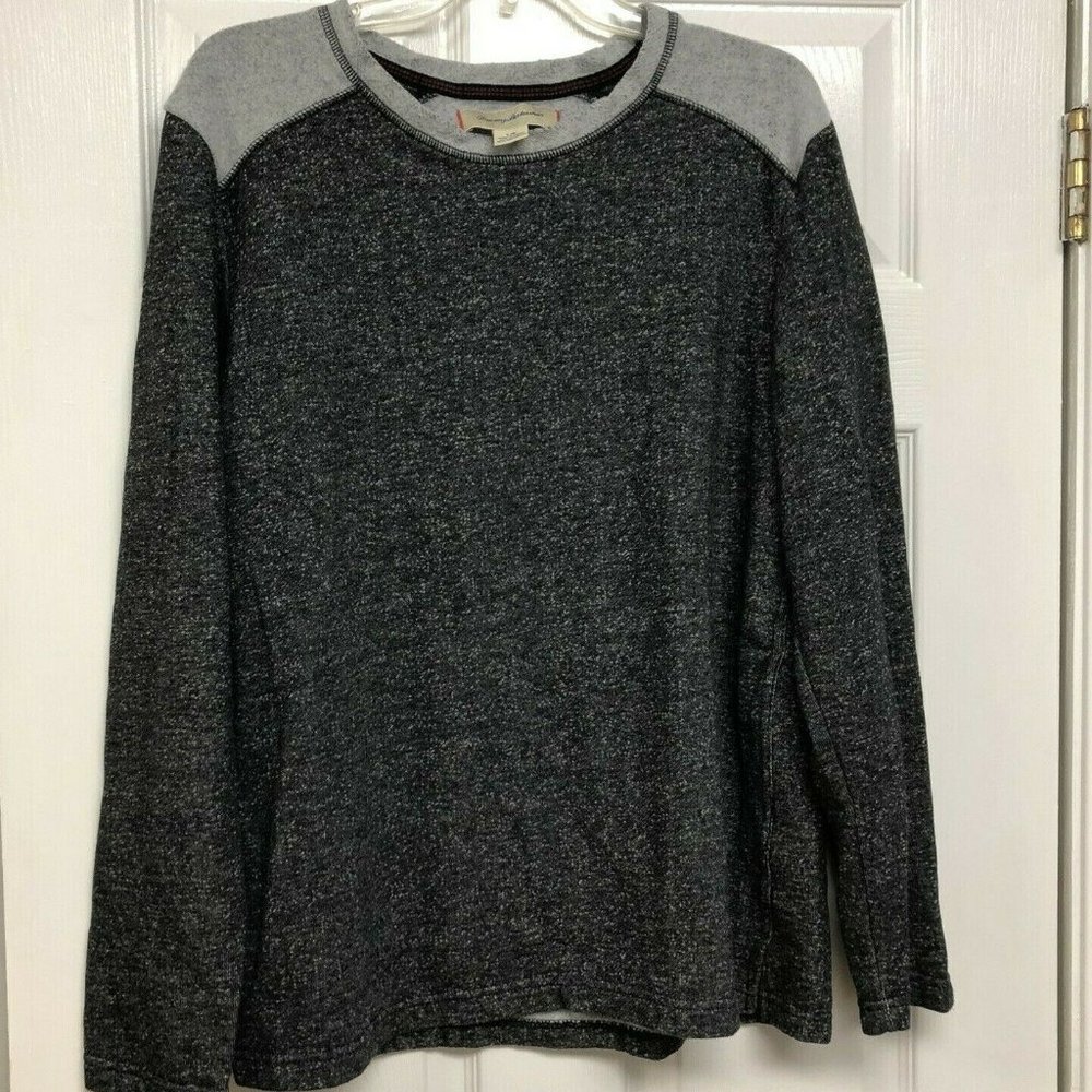 Tommy Bahama Mens Gray Pullover Fleece L